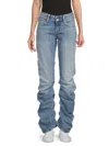 G-star Raw Women's G-staq 3d Ruched Faded Jeans In Blue