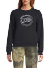 G-star Raw Women's Logo Cotton-blend Sweatshirt In Black