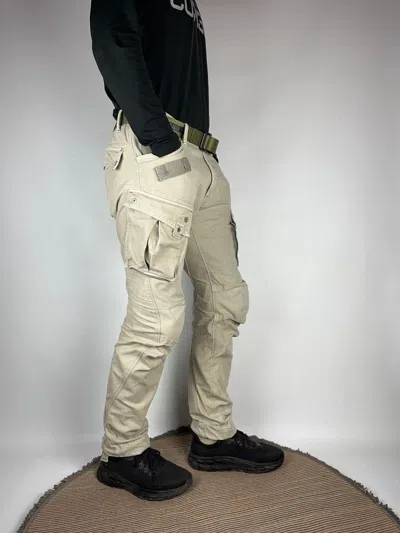 Pre-owned G Star Raw X Gstar G Star Raw Cargo Pants Vintage Multipocket Y2k Trend In Beige