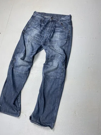 Pre-owned G Star Raw X Gstar G-star Raw Elwood Loose Fit Straight Denim Pants Jeans 32
