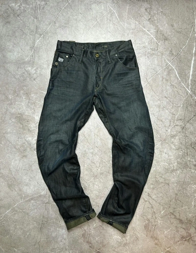 Pre-owned G Star Raw X Gstar Vintage G Star Raw Denim Black Jeans Pants Size 32 Y2k