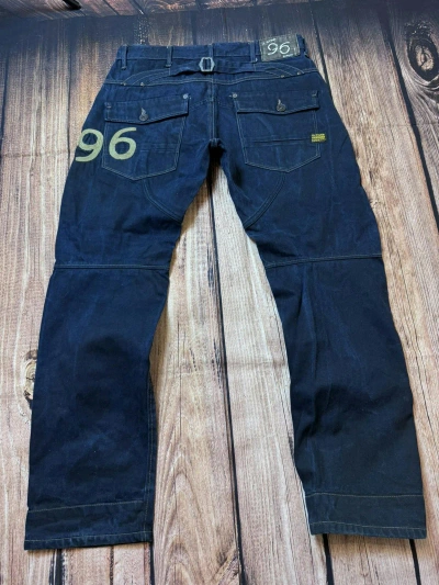 Pre-owned G Star Raw X Vintage Pants G Star Raw 96 Y2k Distressed Baggy Japan Style In Blue