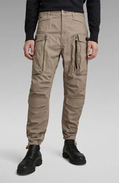 G-star Relaxed Fit Tapered Cotton Cargo Pants In Turf