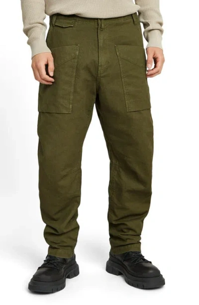G-star Relaxed Tapered Fatigue Pants In Shadow Olive Gd