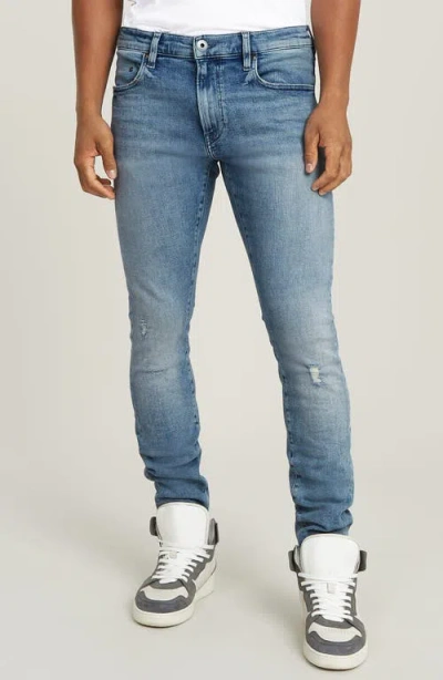 G-star Revend Fwd Skinny Fit Jeans In Antique Faded Ripped