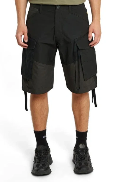 G-star Rovic Loose Fit Cargo Shorts In Dark Black