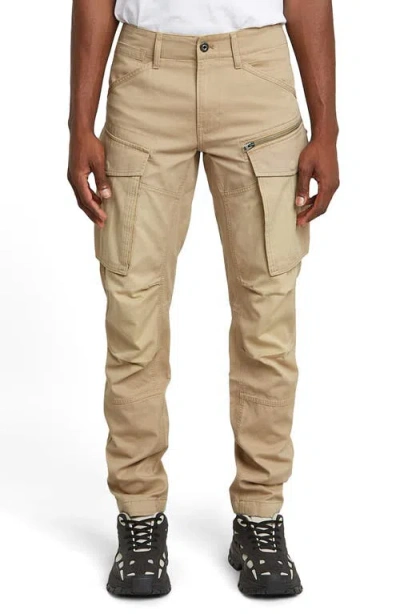 G-star Rovic Zip 3d Tapered Fit Cargo Pants In Brown