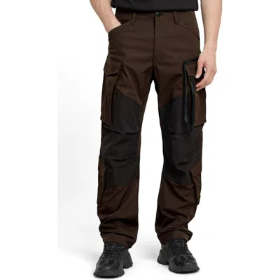 G-star Rovic Zip 3d Tapered Fit Cargo Pants In Deep Brown