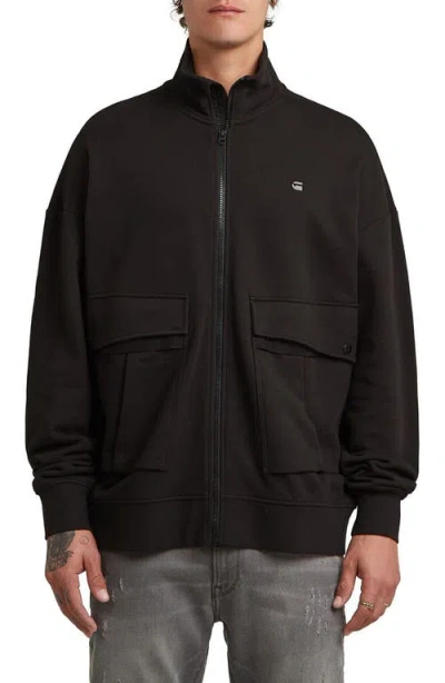 G-star Rovic Zip-up Sweatshirt In Black