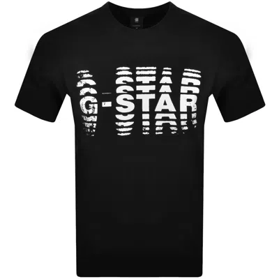 G-star Shattered Logo T Shirt Black