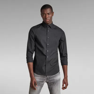 G-star Shirts Man  D17026-c271 Slim Shirt 6484 Black