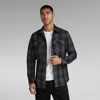 G-star Shirts Man  D20165 D412 Marine Slim Shirt Dk Black Vanderbilt Check In Black