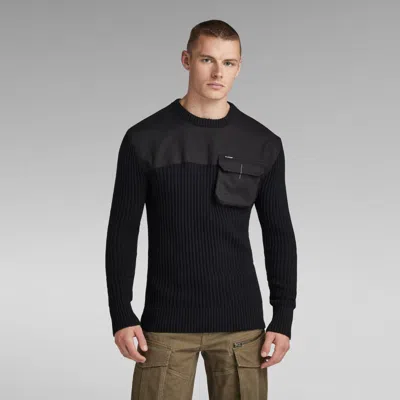 G-star Shirts Man  D23525-d496 Army Knit 6484 Black