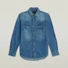G-star Shirts Man  D23006 D303 Dakota Shirt B890 Faded Cadet Blue In Blue