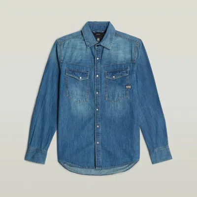 G-STAR SHIRTS MAN G-STAR D23616-D252 SLIM DENIM D891 FADED CRICKET
