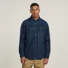G-star Shirts Man  D23616-d252 Slim Denim G133 Worn In Deep Sea In Black