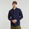 G-star Shirts Man  D24963-d454 Marine Slim B597 Blue In Blue