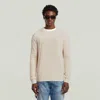 G-star Shirts Man  D26781 C868 Structure R Knit 1603 Whitebait In Metallic