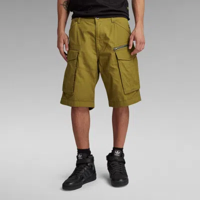 G-star Shorts And Bermuda Man  D08566 D384 Ripstop - Rovic Zip Rlxd 248 Tobacco In Green
