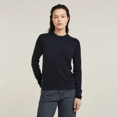 G-star Women's Knitwear  D25509-d847 Core Knitted 387 Osaka Blue