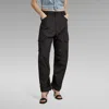G-star Women's Trousers  D23221 C973 Cargo 3d 6484 Black In Black