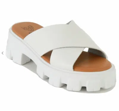 G Stylez Women's Lug Sole Sandals In White