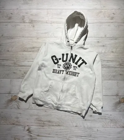 Pre-owned G Unit X Rap Tees G-unit Hoodie 2000s 50 Cent Y2k Rap Band Music Streetwear In White