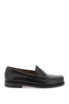 Gh Bass Penny Loafer With Low Block Heel And Moc Toe In Brown