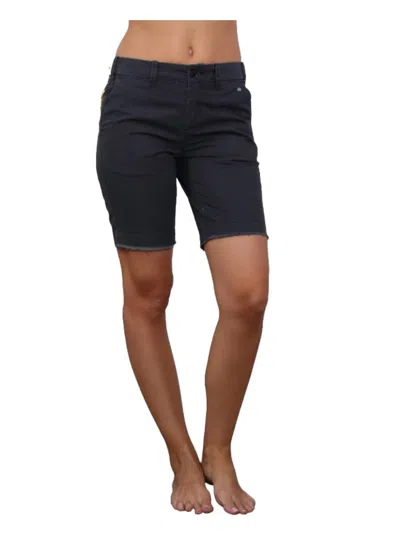 G1 Cut Off Bermuda Short In Washed Black In Blue