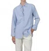 G1 Everyday Button Down Shirt In Striped In Blue