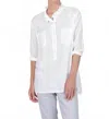 G1 Florist Ruffle Neck Shirt In White In White