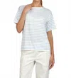G1 Pull On Tee In Light Blue Stripe In Multi