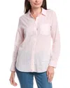 G1 Star Print Airy Lawn Shirt In Pink