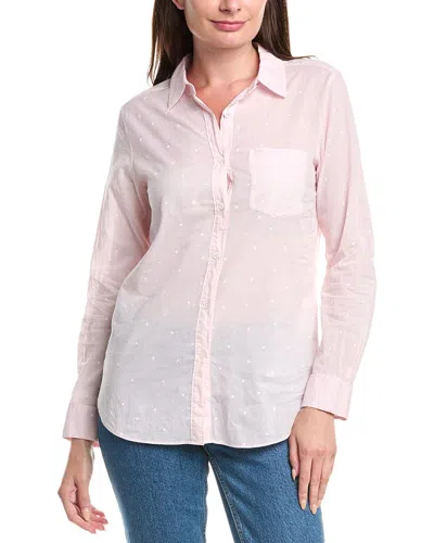 G1 Star Print Airy Lawn Shirt In Pink