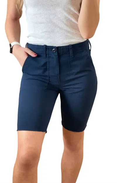G1 Surplus Bermuda Shorts In Navy In Blue