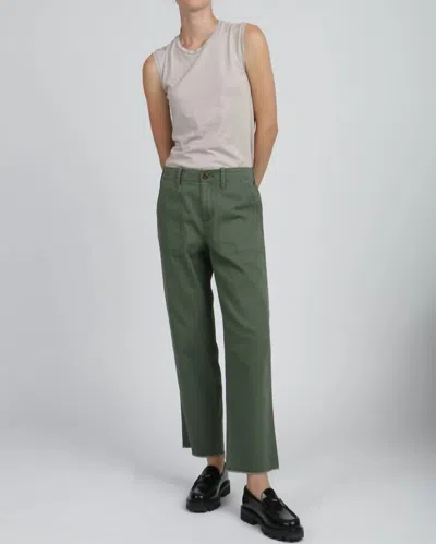 G1 Surplus Wide Leg Pants In Army In Green