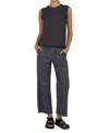 G1 Vacation Pants In Washed Black In Animal Print