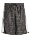 G2firenze Man Shorts & Bermuda Shorts Black Size M Polyester In Gray