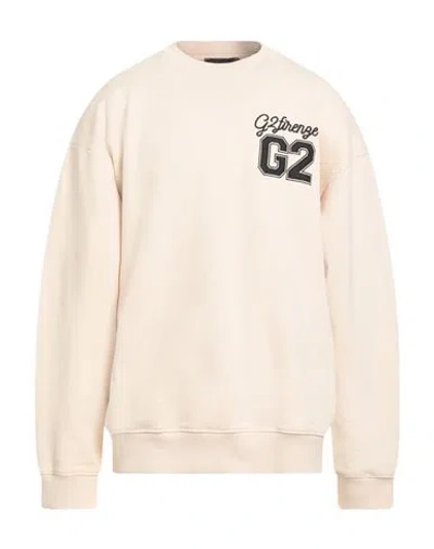 G2firenze Man Sweatshirt Beige Size Xl Cotton