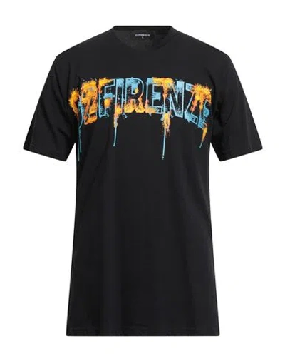 G2firenze Man T-shirt Black Size Xl Cotton