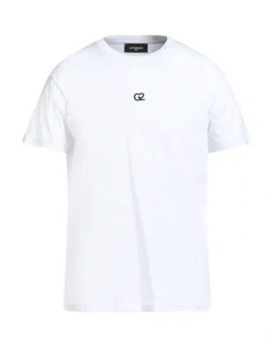 G2firenze Man T-shirt White Size L Cotton