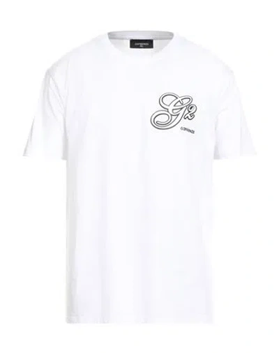 G2firenze Man T-shirt White Size Xl Cotton