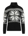 G2firenze Man Turtleneck Black Size S Wool, Alpaca Wool, Acrylic, Viscose In Black