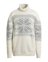 G2firenze Man Turtleneck Ivory Size Xxl Wool, Alpaca Wool, Acrylic, Viscose In White