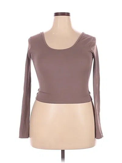 Pre-owned G4 Free 3/4 Sleeve T-shirt In Brown