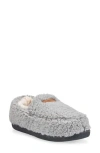 Gaahuu Berber Faux Shearling Lined Slipper In Grey