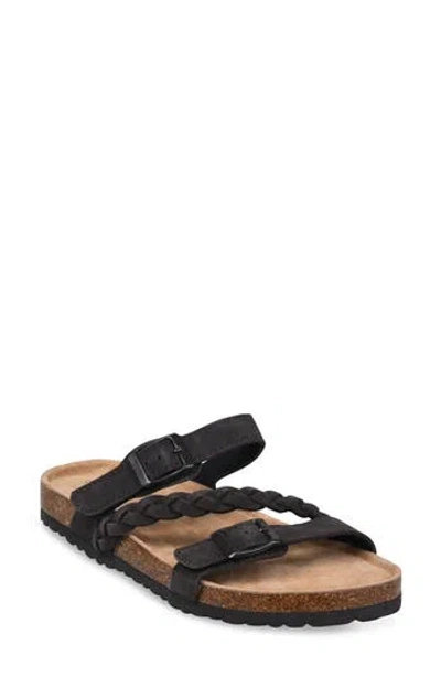 Gaahuu Braided Slide Sandal In Brown