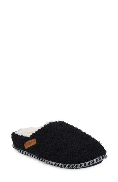 Gaahuu Cozee Faux Shearling Lined Slipper In Black