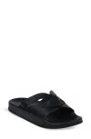 Gaahuu Crisscross Strap Slide Sandal In Black