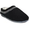 Gaahuu Faux Shearling Lined Slipper In Black